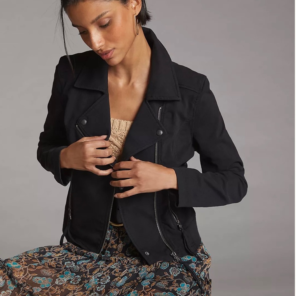 Anthropologie | Marrakech Grey Moto Jacket XS Petite